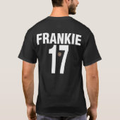 Frankie Bulldog Mannen shirt met nummer (Achterkant)