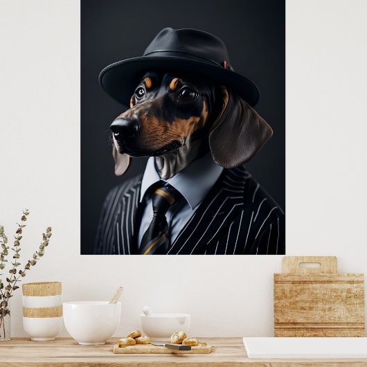 Frankie de Dashhound Poster (Keuken)