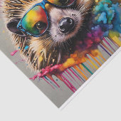 Frankie de zonnebril draagt egel tissuepapier (Detail)