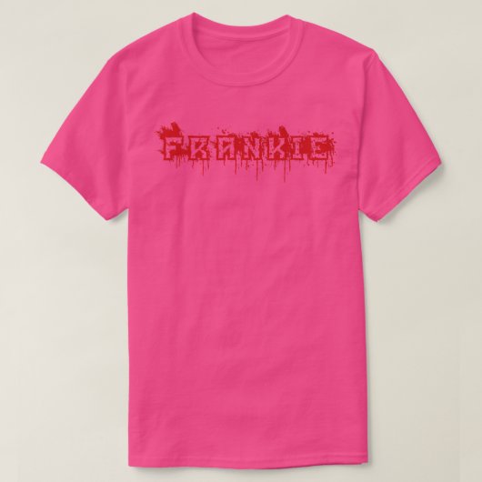 Frankie First Name Halloween Costume Personalized T-shirt (Design voorkant)