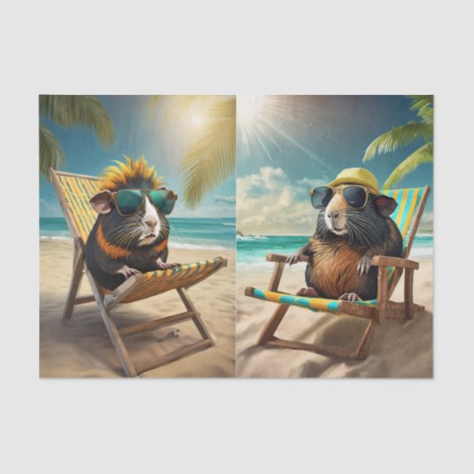 Frankie G & Gerald, Cavia's Go Vaca Tissuepapier (Voorkant)