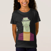 Frankie leeft! Het moderne Cartoon Halloween monst T-shirt (Voorkant)