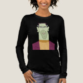 Frankie leeft! Het moderne Cartoon Halloween monst Tri-Blend Shirt (Voorkant)