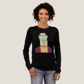 Frankie leeft! Het moderne Cartoon Halloween monst Tri-Blend Shirt (Voorkant)