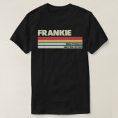 Frankie Personalized Name Retro  70 s 80 90 T-shirt (Design voorkant)