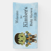 Frankie’s Baby Shower Welcome Sign Spandoek (Verticaal)