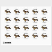 Frankie Small, Frankie, de Walk 'N Roll Dog Ronde Sticker (Vel)