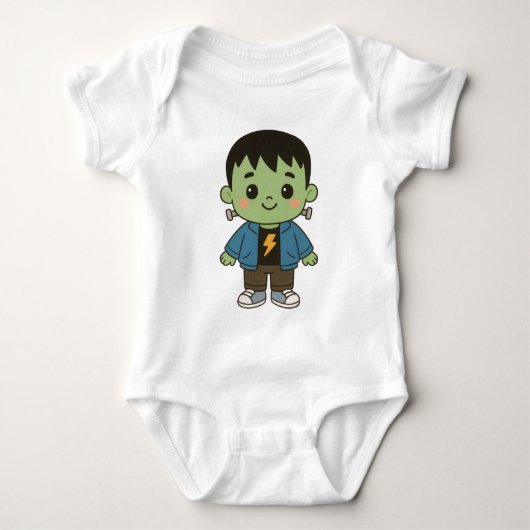 Frankie Sparks “Little Monster” Halloween Bodysuit (Voorkant)
