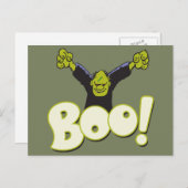 Frankie Superheld - Frankenstein Monster Halloween Briefkaart (Voorkant / Achterkant)
