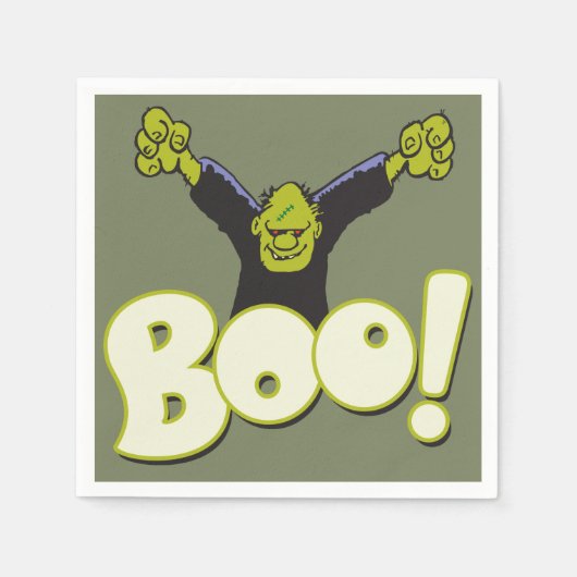 Frankie Superheld - Frankenstein Monster Halloween Servetten (Voorkant)