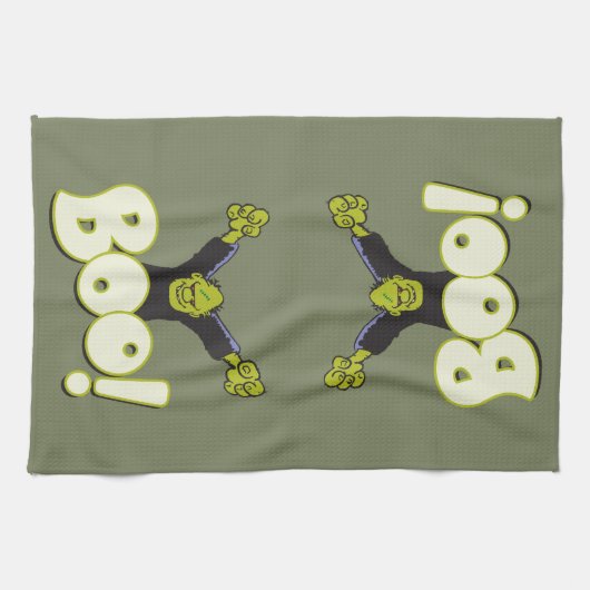 Frankie Superheld - Frankenstein Monster Halloween Theedoek (Horizontaal)