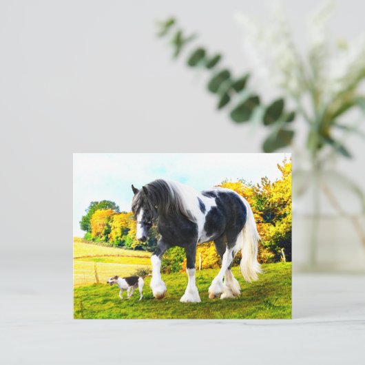 "Frankie & Tessa" Briefkaart (Staand voorkant)