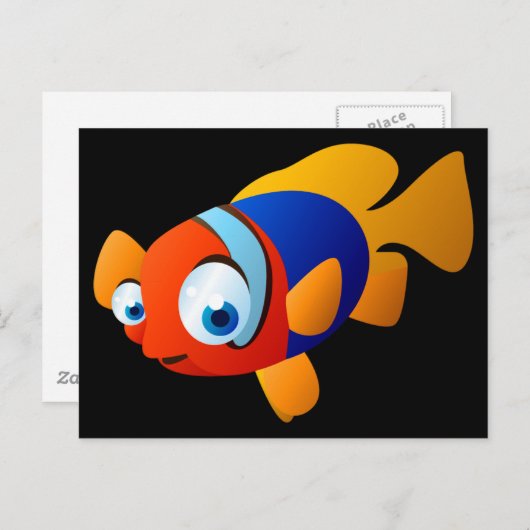 Frankie The Fish Briefkaart (Voorkant / Achterkant)