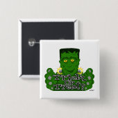 Frankie Trick or treat? Vierkante Button 5,1 Cm (Voorkant /achterkant)