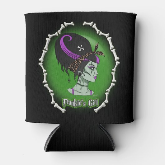 Frankiemeisje (Psychobilly) Blikjeskoeler (Voorkant)