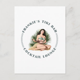 Frankie's Tiki Bar Hula Girl Briefkaart
