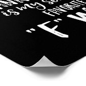 Frankincense is mijn tweede favoriete F-woord Poster (Hoek)