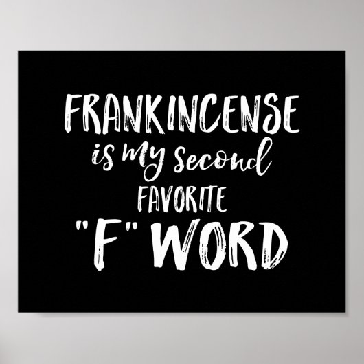 Frankincense is mijn tweede favoriete F-woord Poster (Voorkant)