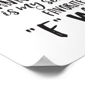 Frankincense is mijn tweede favoriete F-woord Poster (Hoek)