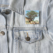 Frankincense Name Tag Vierkante Button 5,1 Cm (In situ)