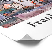 Frankische Schweiz Duitsland Reizen Waterverf Poster (Hoek)