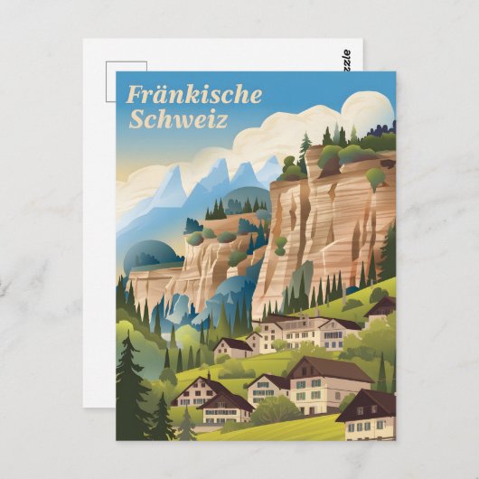 Fränkische Schweiz Frankisch Zwitserland Briefkaart (Voorkant / Achterkant)