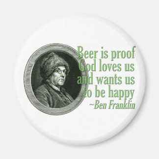 Franklin Beer Quote Magneet