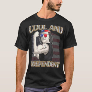 Franklin Benjamin 4 juli patriottische vlag van de T-shirt