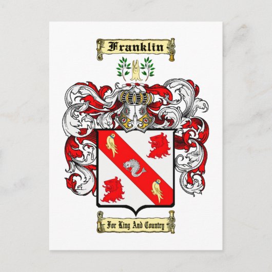 Franklin Briefkaart (Voorkant)