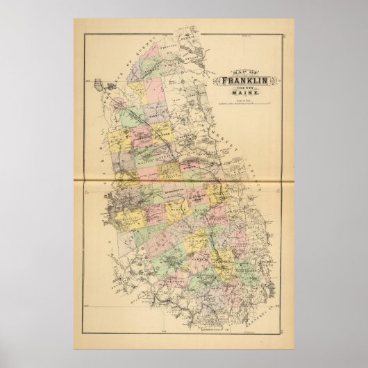 Franklin Co., Maine Poster (Voorkant)