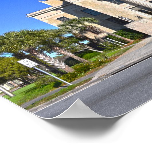 Franklin County Courthouse, Apalachicola, Florida Poster (Hoek)