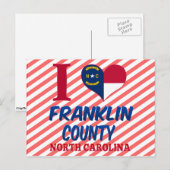 Franklin County, North Carolina Briefkaart (Voorkant / Achterkant)