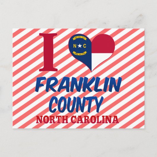 Franklin County, North Carolina Briefkaart (Voorkant)
