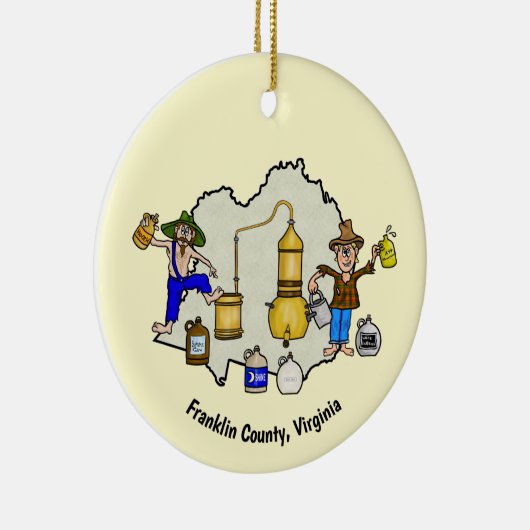 Franklin County, VA Moonshine Capitol Ornament (Rechts)