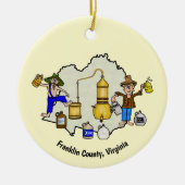 Franklin County, VA Moonshine Capitol Ornament (Voorkant)
