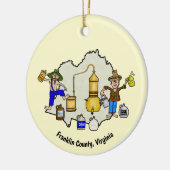 Franklin County, VA Moonshine Capitol Ornament (Links)