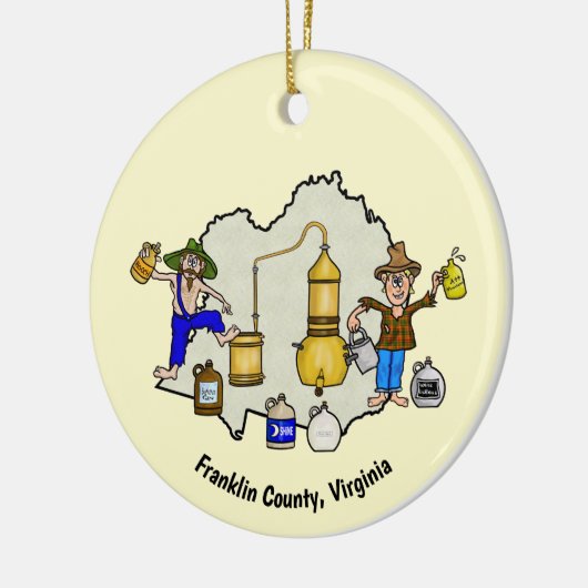 Franklin County, VA Moonshine Capitol Ornament (Links)