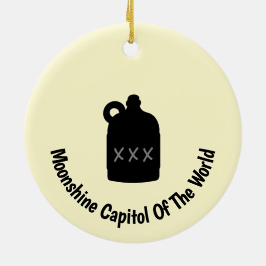 Franklin County, VA Moonshine Capitol Ornament (Achterkant)