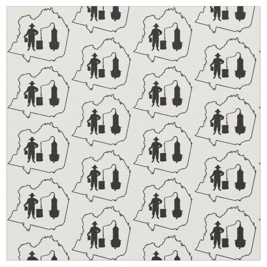Franklin County, VA Moonshine Fabric Stof (Close Up)