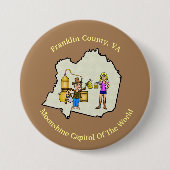 Franklin County, Virginia Moonshine Button (Voorkant)