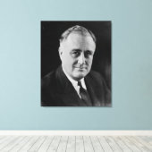FRANKLIN D. ROOSEVELT 1933 Nationaal Archief Foto Canvas Afdruk (Insitu (Houten vloer))