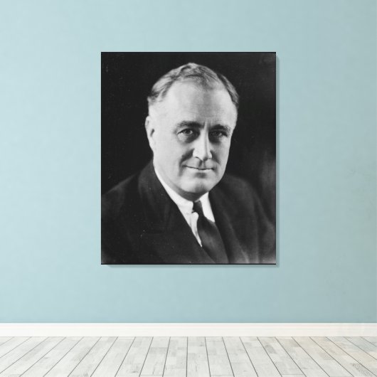 FRANKLIN D. ROOSEVELT 1933 Nationaal Archief Foto Canvas Afdruk (Insitu (Houten vloer))
