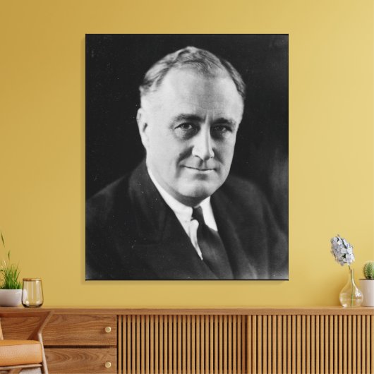 FRANKLIN D. ROOSEVELT 1933 Nationaal Archief Foto Canvas Afdruk (Insitu (Woonkamer))