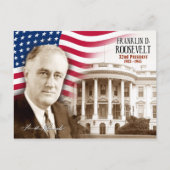 Franklin D. Roosevelt - 32e President van de VS Briefkaart (Voorkant)