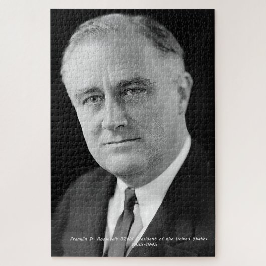 Franklin D. Roosevelt 32e President VS Legpuzzel (Verticaal)