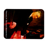 Franklin D. Roosevelt, 4 Term War President FDR Magneet (Horizontaal)