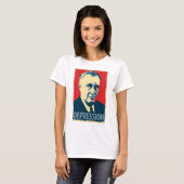 Franklin D. Roosevelt - Depressie: OHP Dames Top (Voorkant volledig)