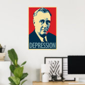 Franklin D. Roosevelt - Depressie: OHP Poster (Thuiskantoor)