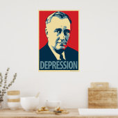 Franklin D. Roosevelt - Depressie: OHP Poster (Keuken)