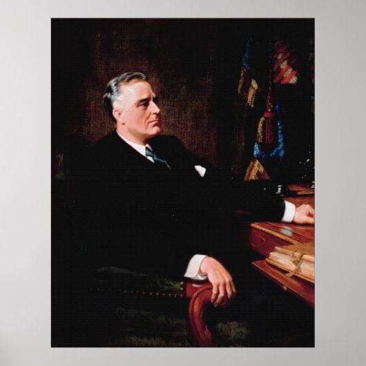 FRANKLIN D. ROOSEVELT door Frank O. Salisbury Poster (Voorkant)